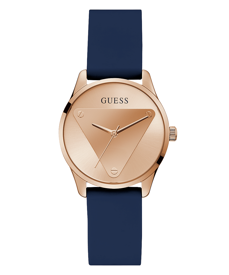 Guess blue silicone cheap watch