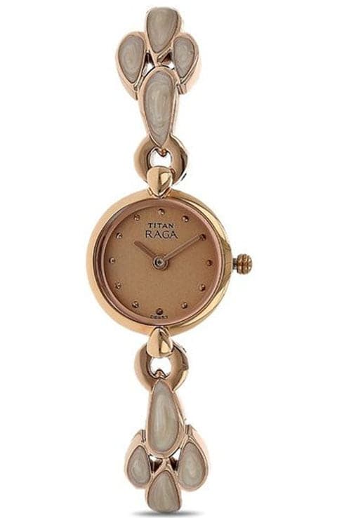 Titan raga rose discount gold watch price