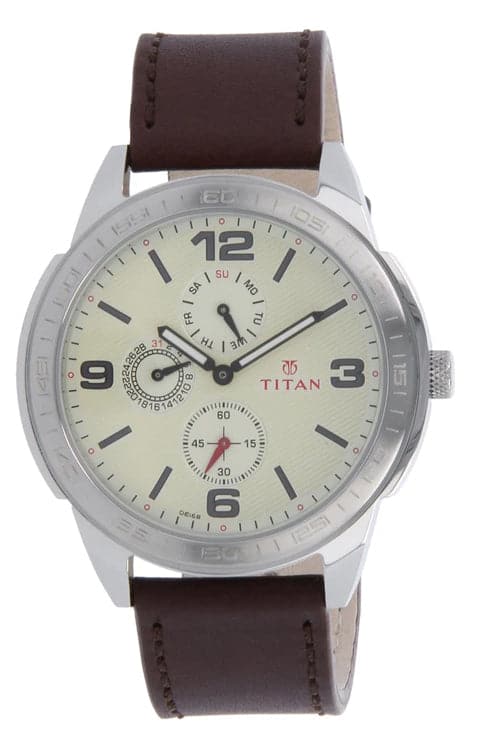 Titan purple analog discount watch