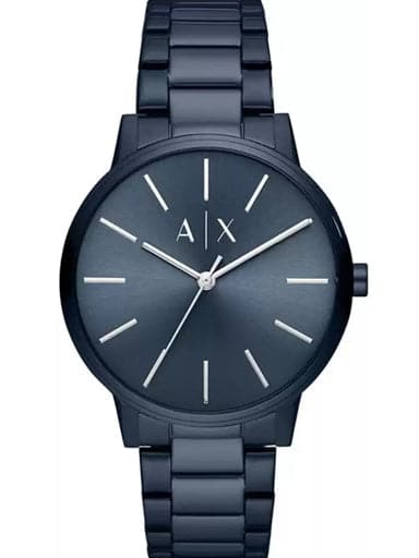 Armani Exchange Cayde Analog Blue Dial Men S Watch