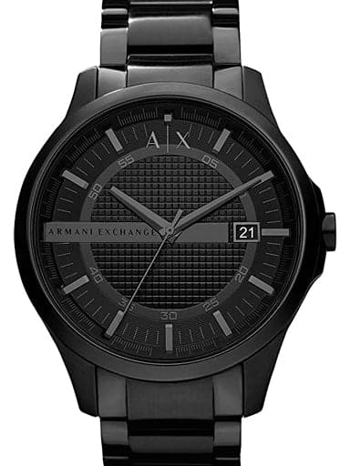 Armani Exchange Hampton Black Dial Black Ion Plated Men S Watch