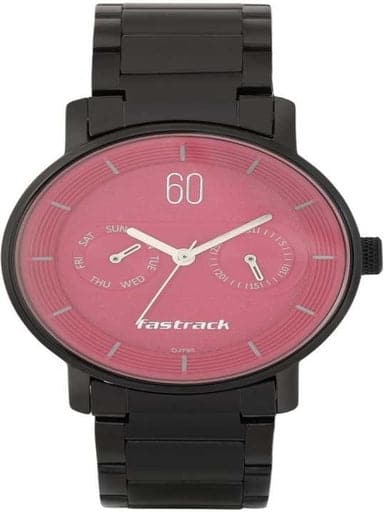 Fastrack black and sales pink watch