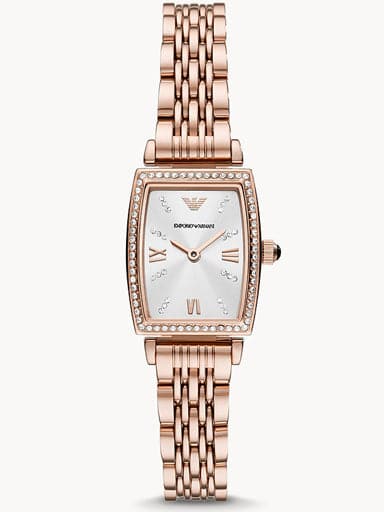 Armani ladies shop watches rose gold