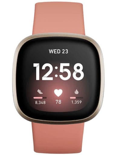 Fitbit versa rose sales gold