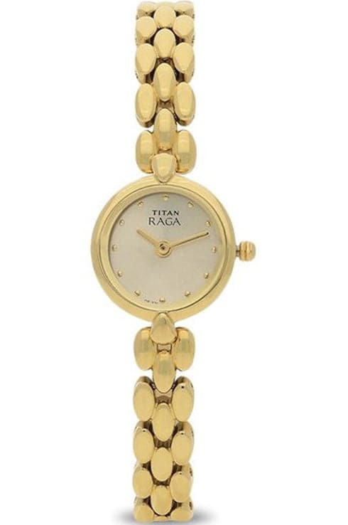 Titan raga gold hot sale plated ladies watches