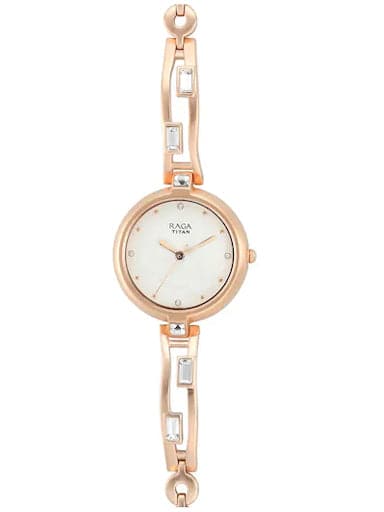 Titan Raga Sparkle I Am Analog White Dial Women S Watch Np2581Wm02