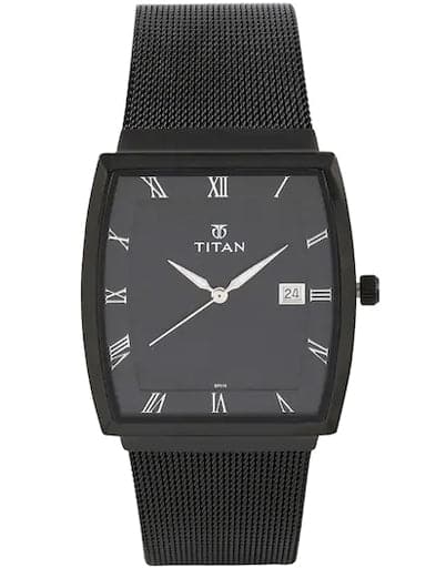 Titan watch hot sale black colour