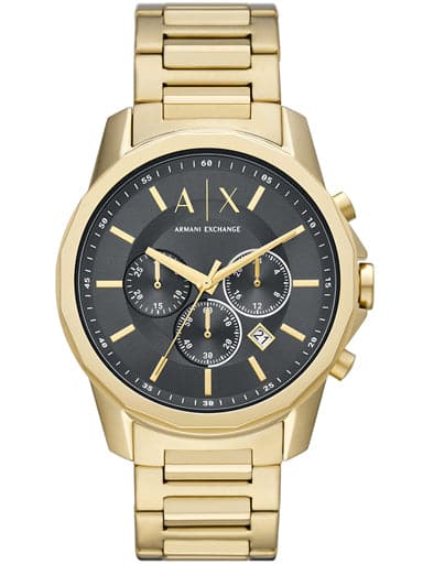 Armani Exchange Chronograph Gold Tone Stainless Steel Watch Ax1721I