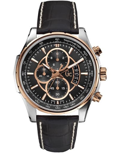 Gc Techno Class Chronograph Black Dial Men'S Watch X81007G2S