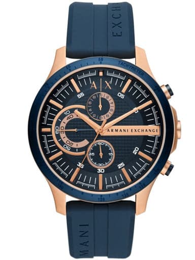 Armani Exchange Chronograph Blue Silicone Ax2440I Watch