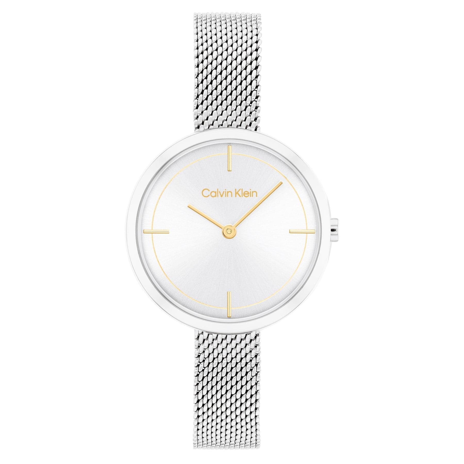 Calvin klein women's silver shop watch