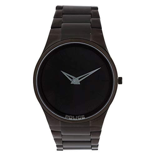 Police Black Dial Black Metal Strap Men S Watch