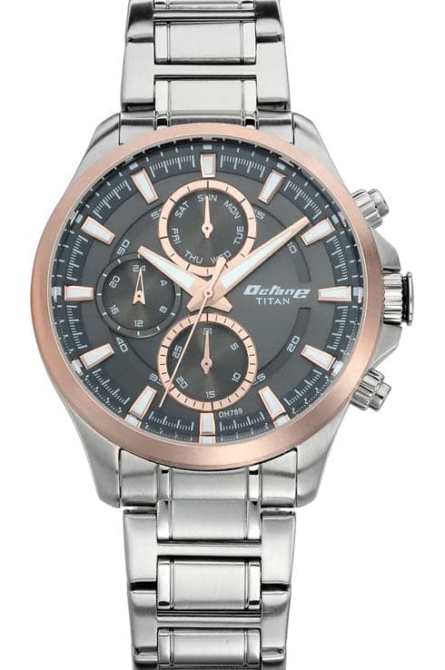 Titan octane black online chronograph watch