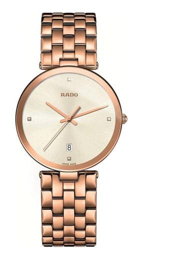 Rado rose gold mens on sale watch