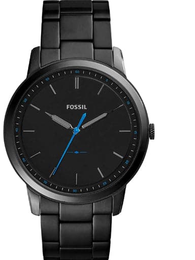 Mens black hot sale fossil watch