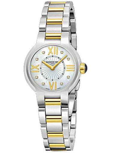 Raymond Weil Noemia Two Tone Mother Of Pearl Diamond Ladies Watch