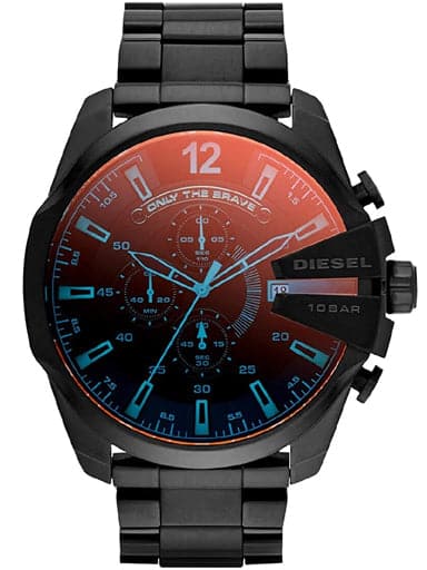 All black cheap diesel watch