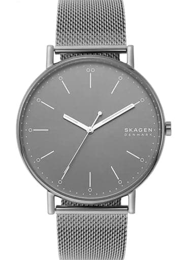 Skagen Signatur Gunmetal Steel Mesh Watch