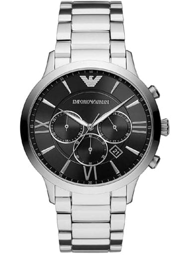 Emporio Armani Giovanni Round Analog Black Dial Chronograph Men S Watc