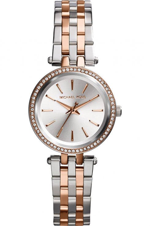 Michael kors ladies watches clearance silver and rose gold