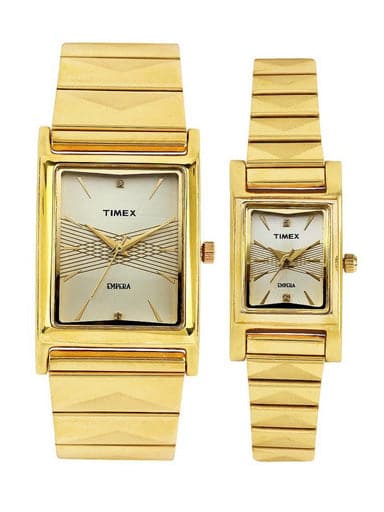 Timex watches golden online colour