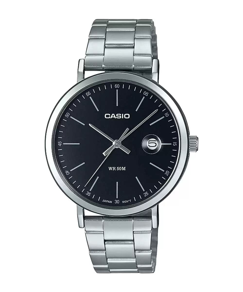 Casio enticer black dial men's clearance watch