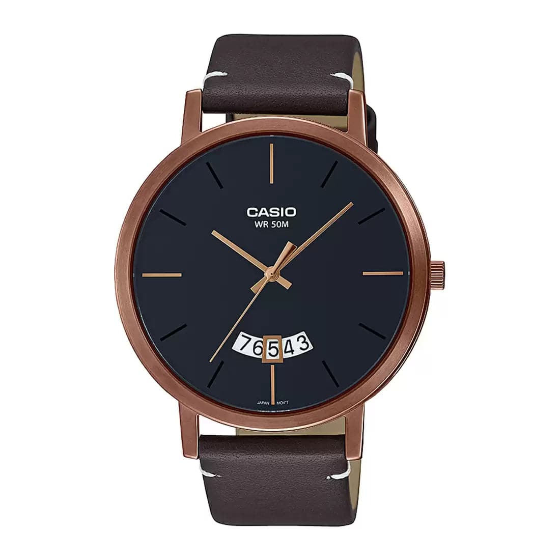 Casio leather watches online for men