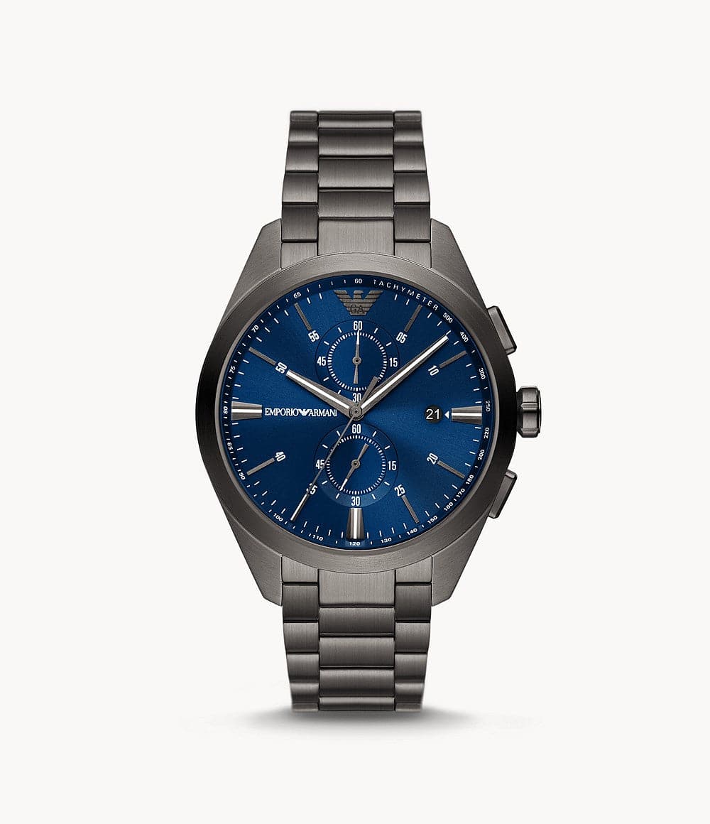 Armani watch blue clearance face