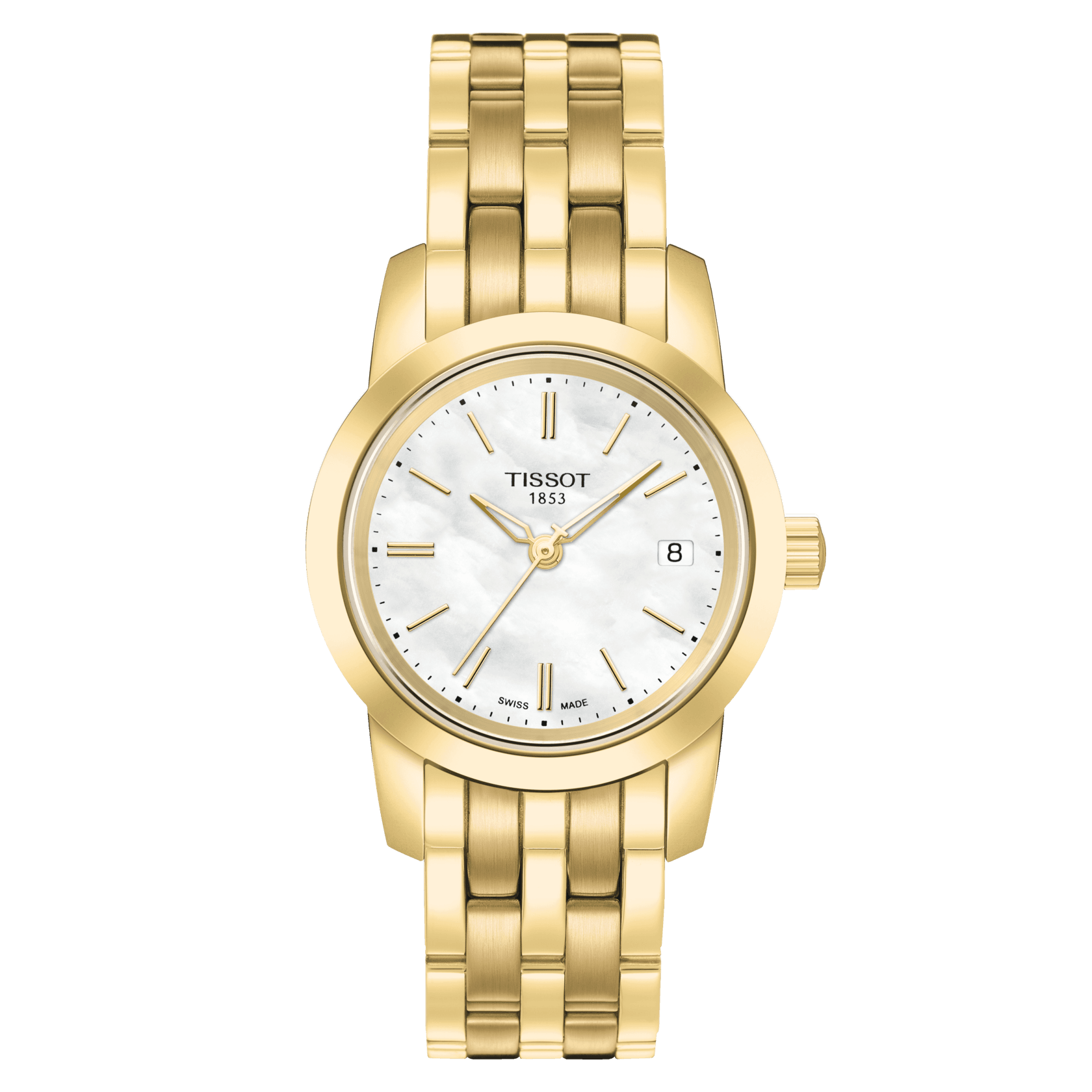 Tissot T Classic White Mother Of Pearl Dial Women S Watch