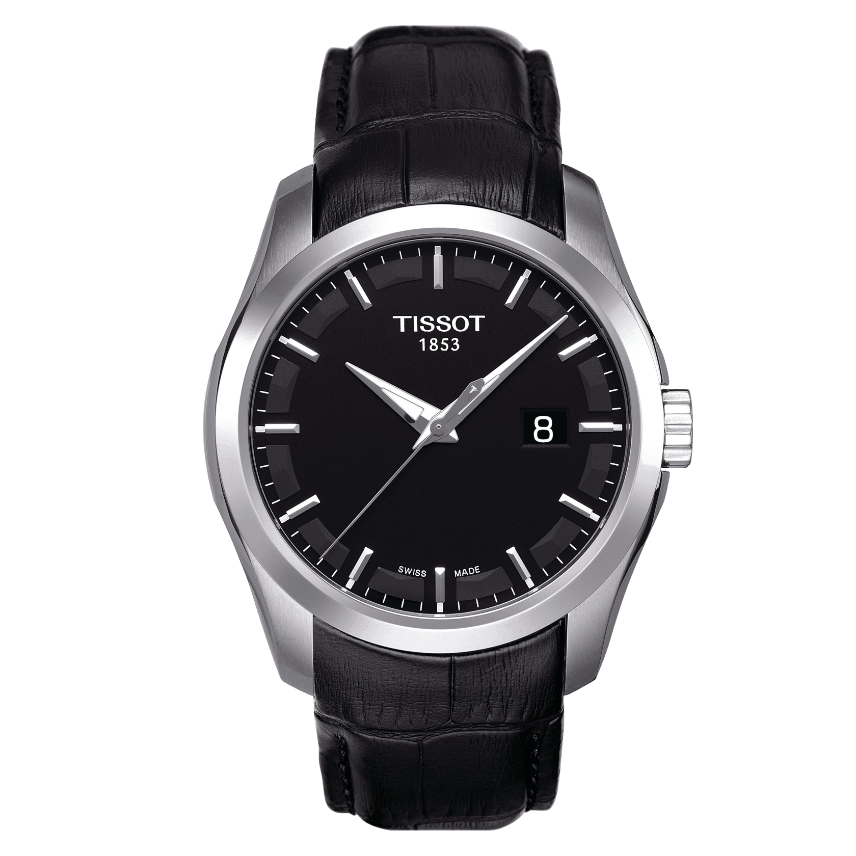 Tissot T Classic Couturier Men S Black Dial Watch