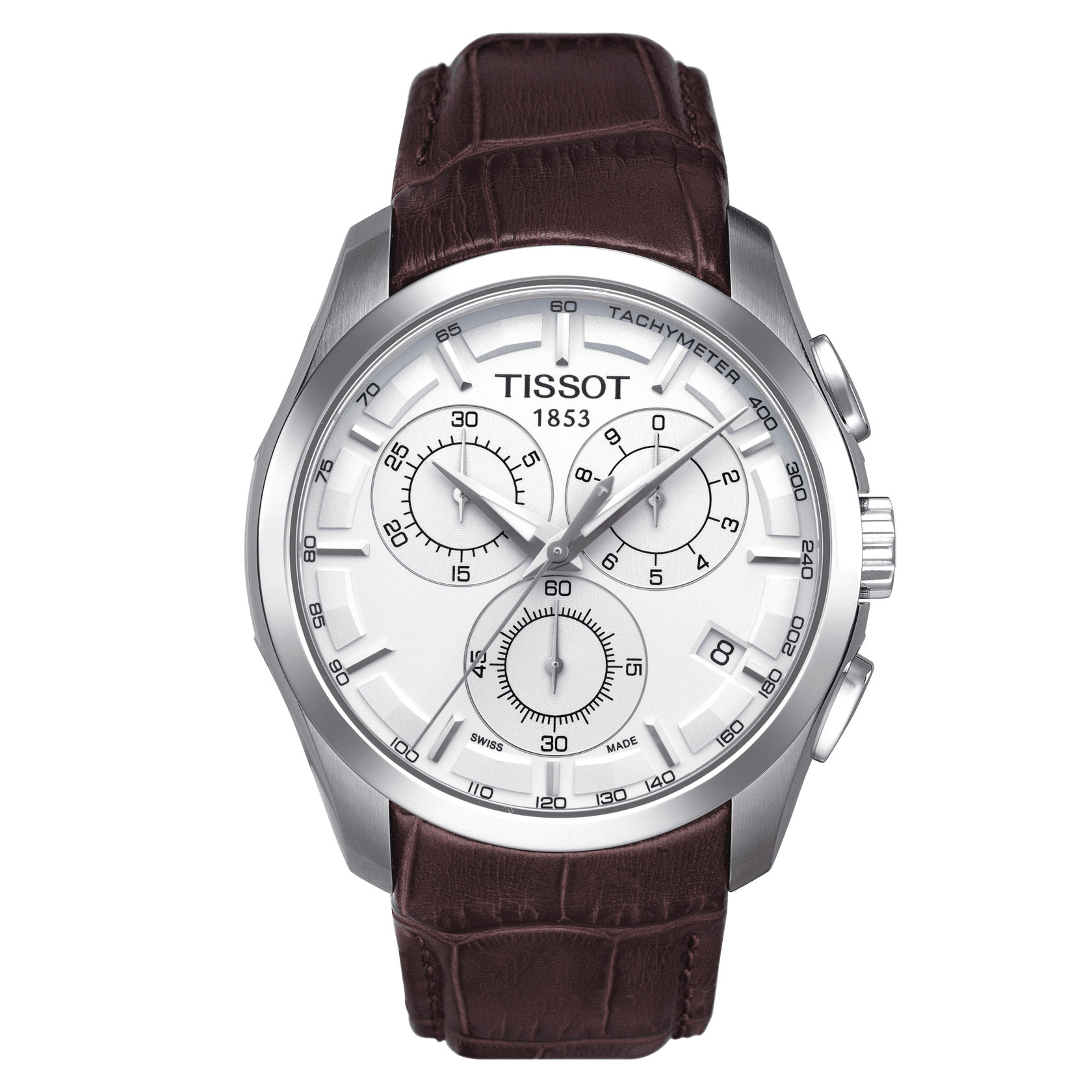 Tissot T Classic Couturier Chronograph Silver Dial Men S Watch