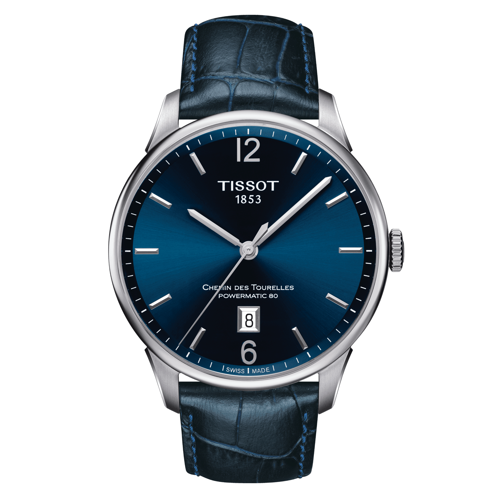 Tissot Chemin Des Tourelles Powermatic 80 Gmt Blue Dial Men S Watch