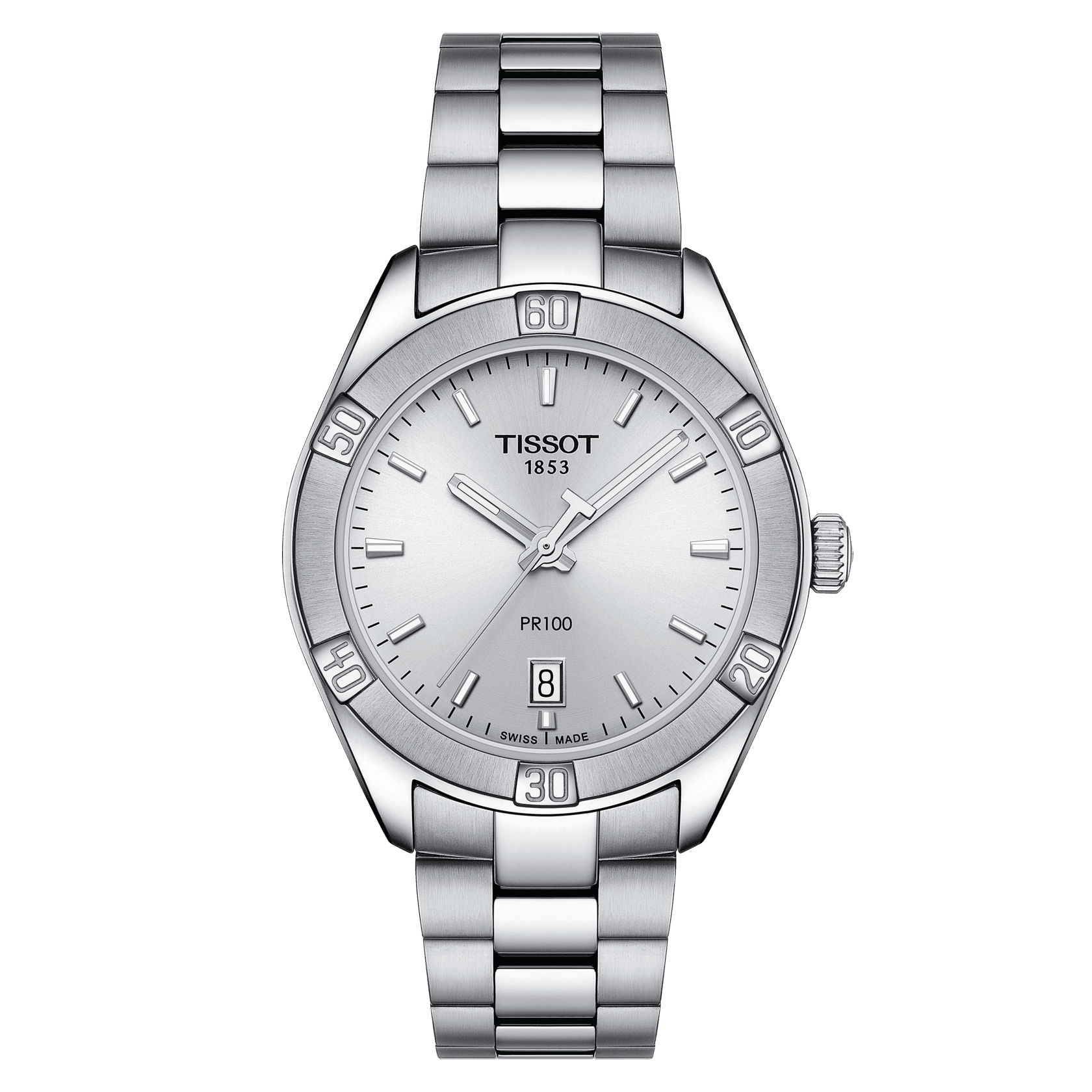 Tissot T Classic Pr 100 Silver Dial Women S Watch