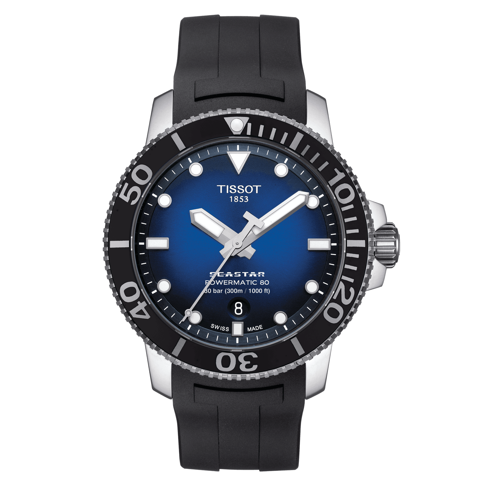 Tissot Seastar 1000 Powermatic 80 Blue Gradient Men S Watch