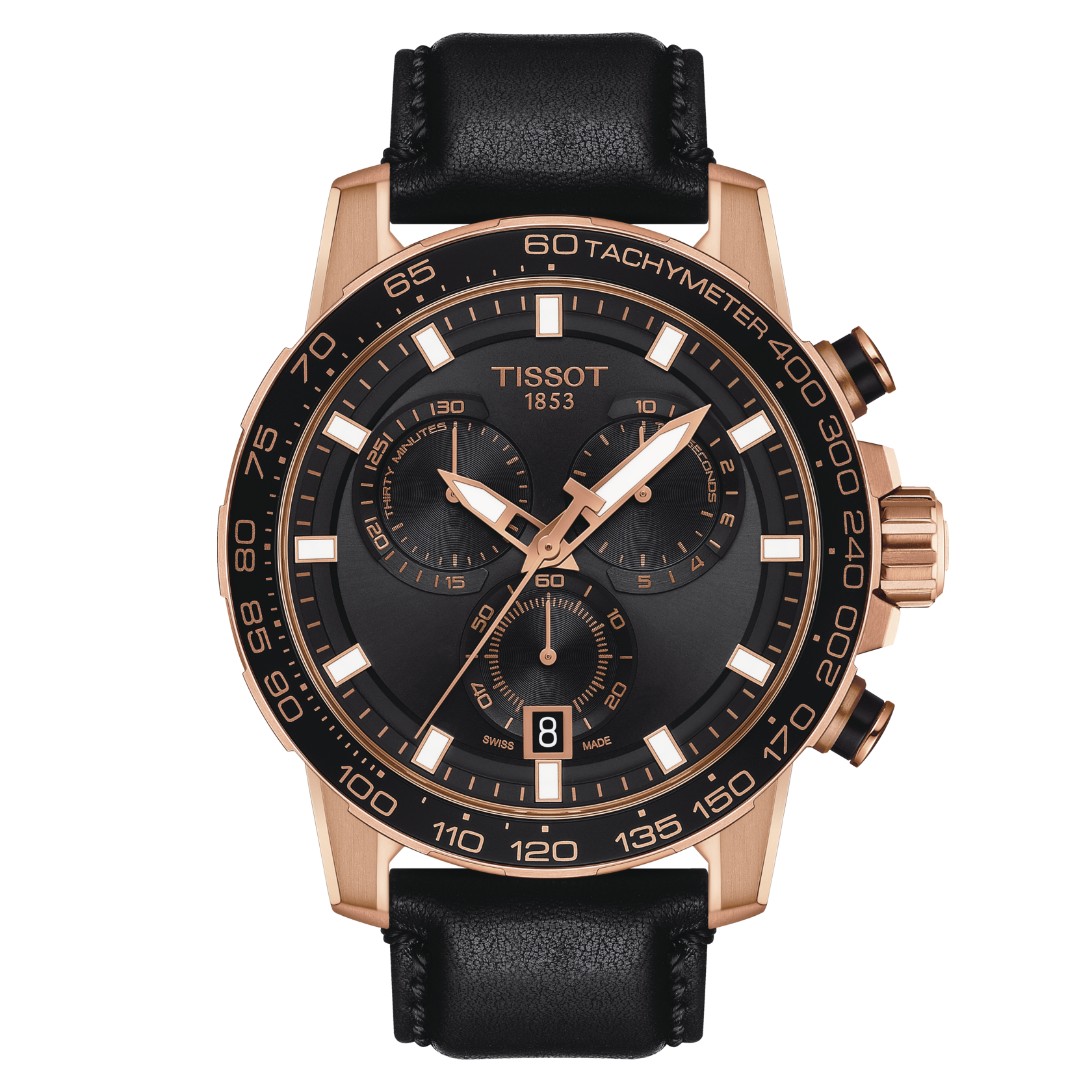  Tissot Mens Supersport Chrono 316L Stainless Steel case with  Black PVD Coating Swiss Quartz Watch, Black, Beige, Textile, 22  (T1256173705101) : Clothing, Shoes & Jewelry