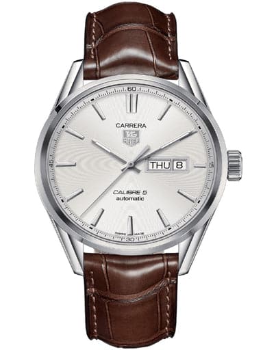 Tag Heuer Carrera Calibre 5 Automatic Silver Dial Men S Watch