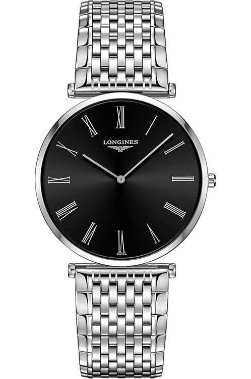 Black longines watch hot sale