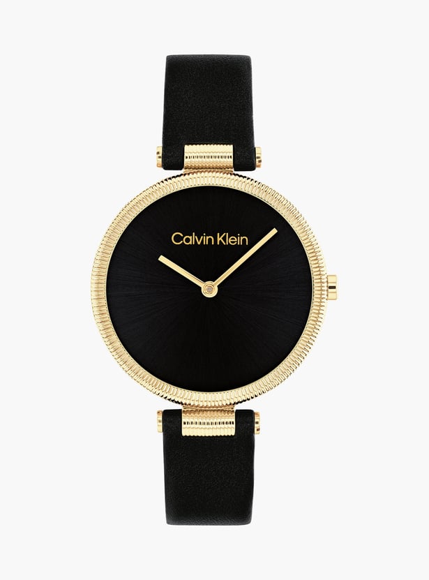 CALVIN KLEIN Gleam Women Analog Watch with Leather Strap - 25100017