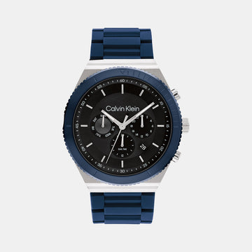 Male Black Chronograph Silicon Watch 25200307 - Kamal Watch Company