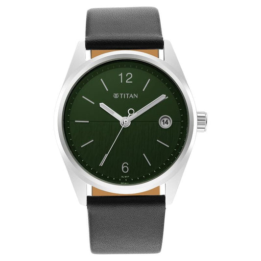 NR1729SL07 Neo Green Dial Analog with Date Watch for Men