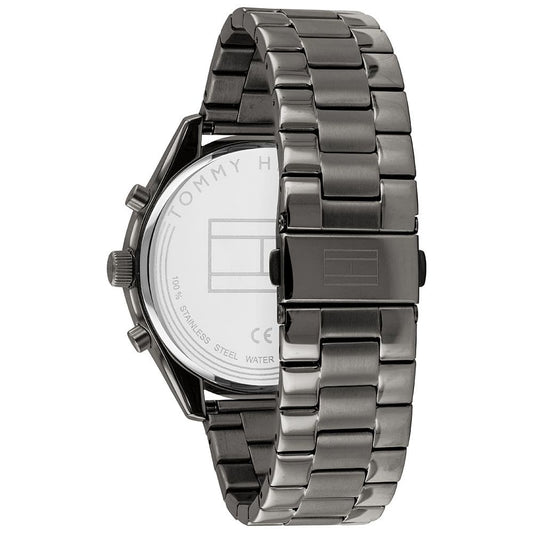 Tommy hilfiger Men Bennett Round Black Watches - Kamal Watch Company