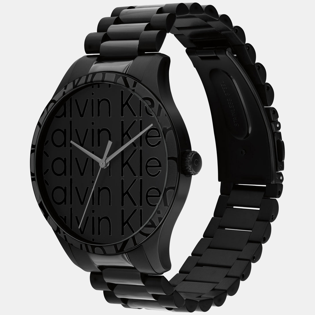 CALVIN KLEIN Iconic Unisex Black Analog Stainless Steel Watch 25200344