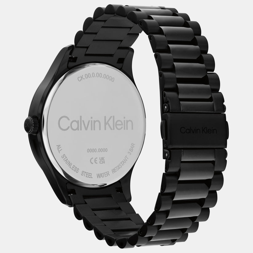 CALVIN KLEIN Iconic Unisex Black Analog Stainless Steel Watch 25200344