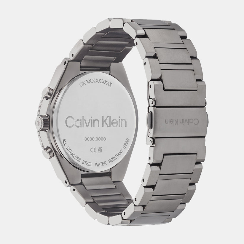 CALVIN KLEIN  Male Grey Chronograph Stainless Steel Watch 25200304 - Kamal Watch Company