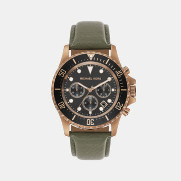 Male Chronograph Leather Watch MK9090