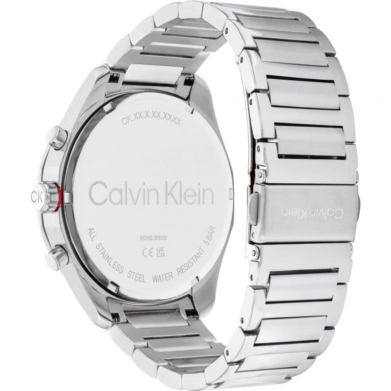 Calvin Klein Pump Black Dial Steel Bangle Ladies Watch K3K2M111