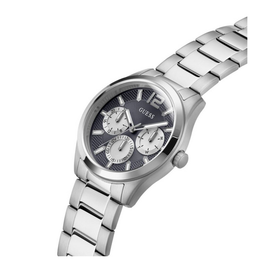 Guess Men's Wristwatch Zen Stainless Steel Silver GW0707G1