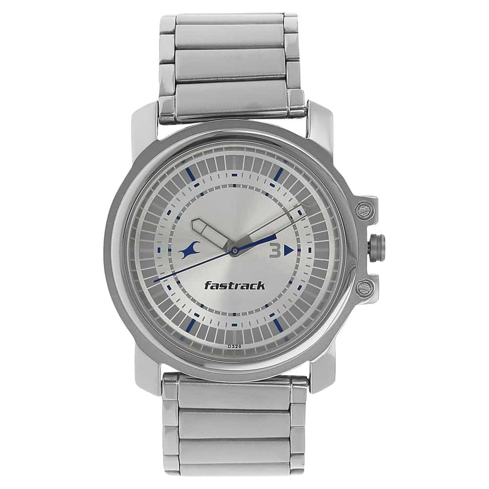 NP3039SM03 SILVER DIAL SILVER STAINLESS STEEL STRAP WATCH