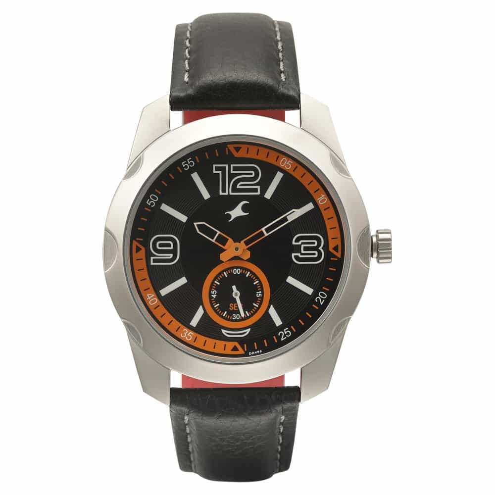 NM3123SL06 FASTRACK BLACK DIAL QUARTZ ANALOG WATCH FOR GUYS