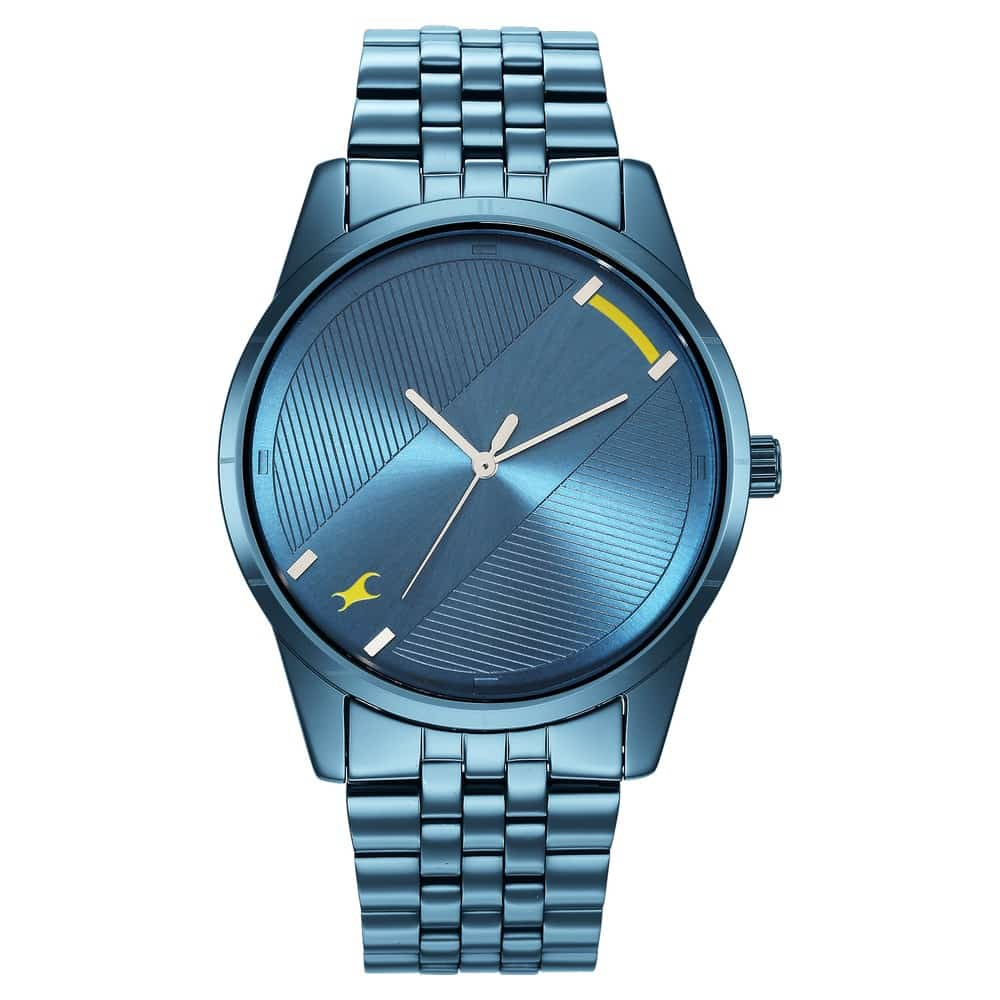 NR3277QM01 STUNNERS 3.0 BLUE DIAL METAL STRAP WATCH - Kamal Watch Company